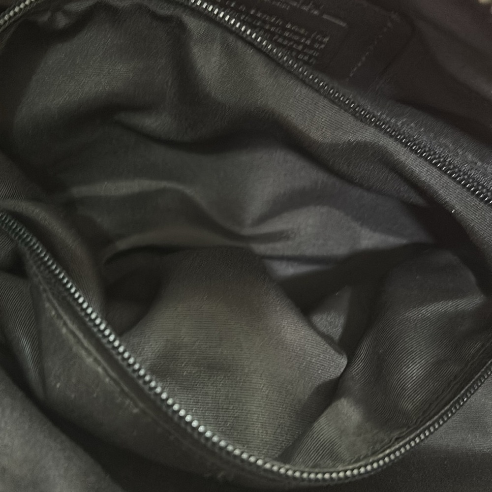 Coach Graham Foldover Crossbody Messenger Smooth Leather Black Bag. - Picture 13 of 16